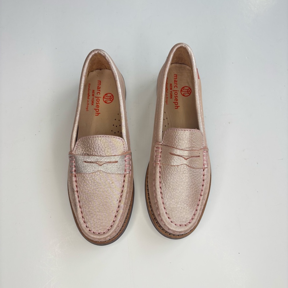 SH3 Marc Joseph New York East Village Penny Loafer Kids Girl 12.5 Pink‎ Leather